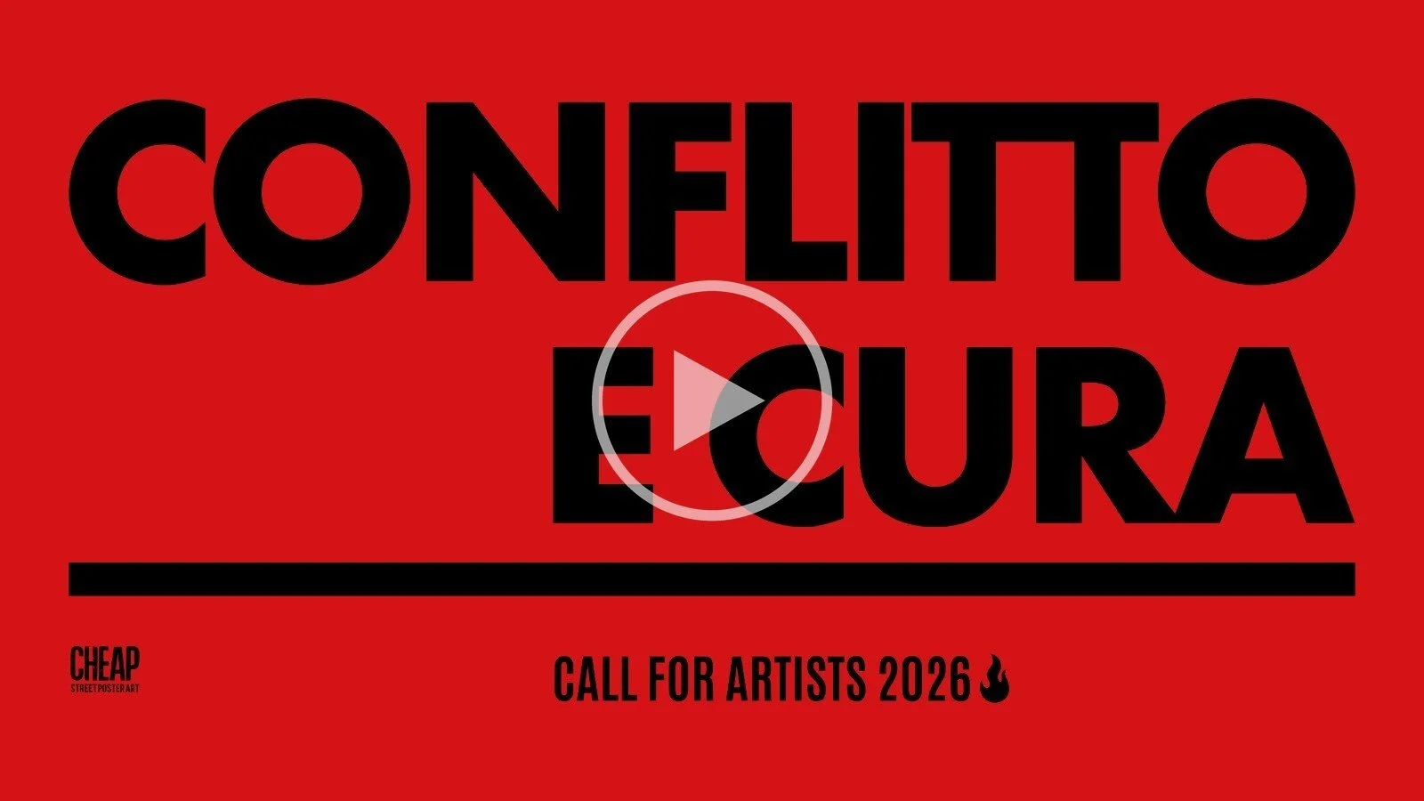 CHEAP call for artists 2026: Conflitto e cura